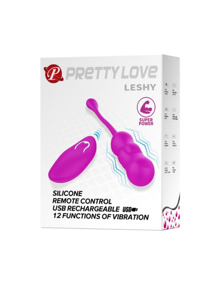 PRETTYLOVE Leshy – wibrujące jajko z pilotem i USB