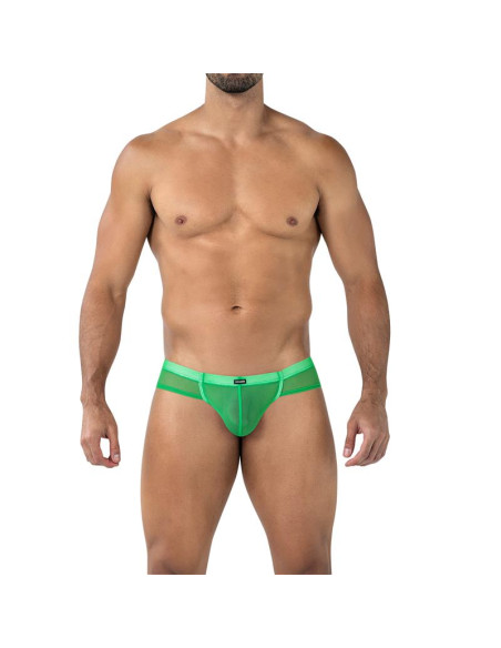 CUT4MEN Cheeky Brief Green — hybrydowe majtki męskie