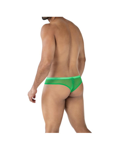 CUT4MEN Cheeky Brief Green — hybrydowe majtki męskie