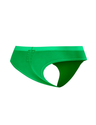 CUT4MEN Cheeky Brief Green — hybrydowe majtki męskie