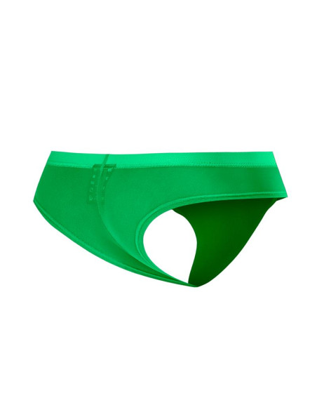 CUT4MEN Cheeky Brief Green — hybrydowe majtki męskie