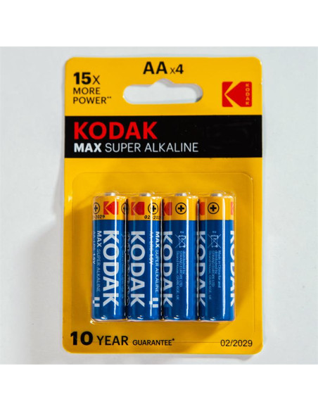 Kodak Alkaline Super Max AA LR6 — baterie AA 4 szt.