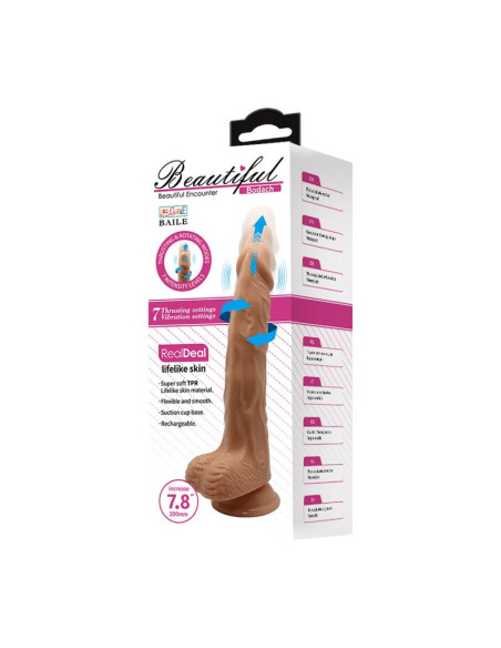 Baile Bodach Vibe – wibrator z rotacją i thrustingiem, USB