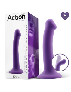Action Bouncy S — elastyczne silikonowe dildo 16,5 cm