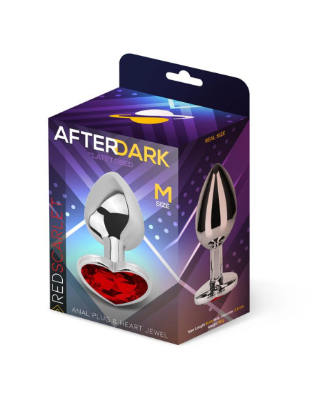 Afterdark Corazón M — elegancki korek analny z kryształem