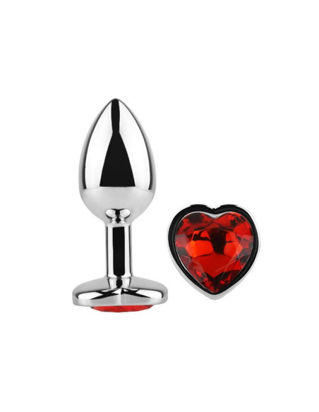 Afterdark Corazón M — elegancki korek analny z kryształem