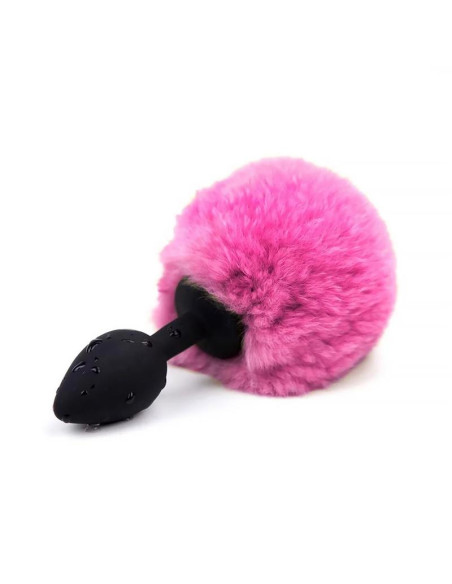 Afterdark korek analny z pomponem S – elegancki, kompaktowy