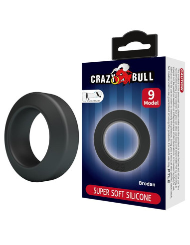 Brodan Pierścień Silicone Mod 9 – pierścień na penisa CRAZY BULL