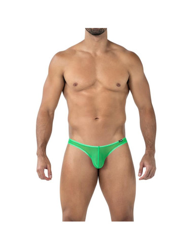 CUT4MEN Low Rise Bulge Brief — eleganckie zielone slipy