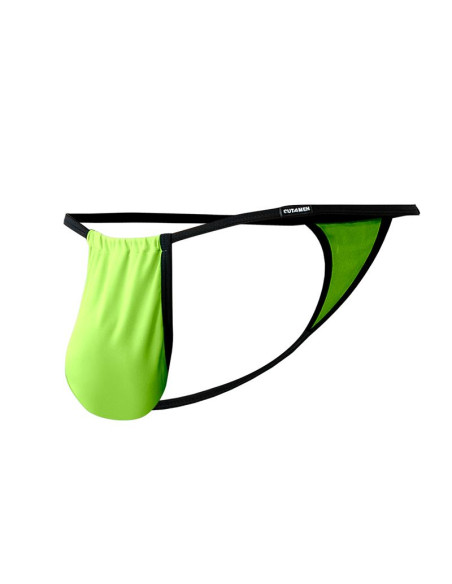 CUT4MEN Fluo Pouch V-String — regulowany string męski