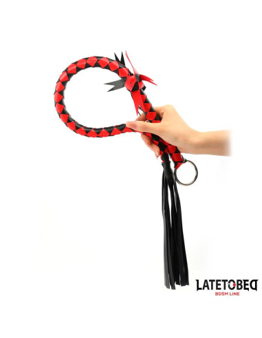 Latetobed Braided Flogger 85 cm – elegancki flogger PU