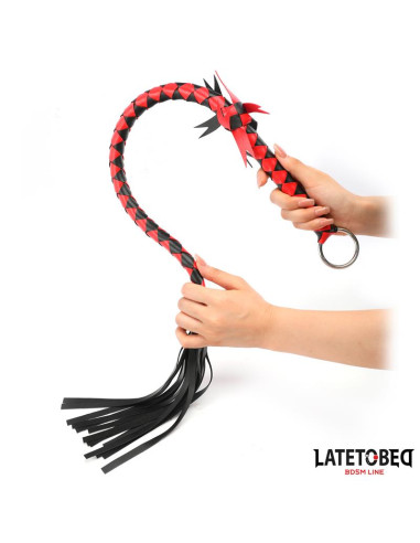 Latetobed Braided Flogger 85 cm – elegancki flogger PU
