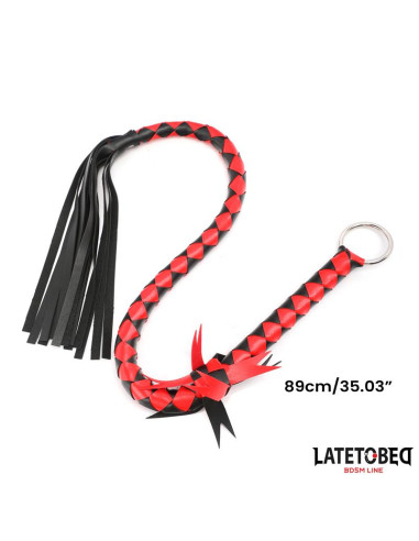 Latetobed Braided Flogger 85 cm – elegancki flogger PU