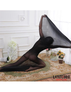 LATETOBED Bodystocking Full Body Elastic — elegancki bodystocking 2