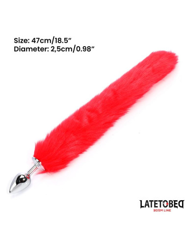 LATETOBED korek analny z ogonem 40 cm – elegancki wybór