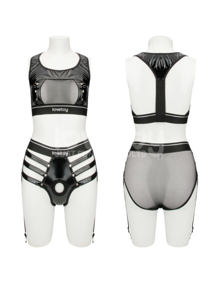 Lovetoy Rebellion Reign — elegancki komplet harness z kieszonką
