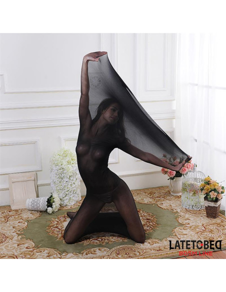 LATETOBED Bodystocking Full Body Elastic — elegancki bodystocking