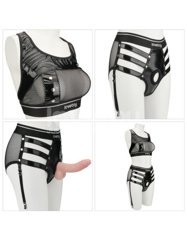 Lovetoy Rebellion Reign — elegancki komplet harness z kieszonką