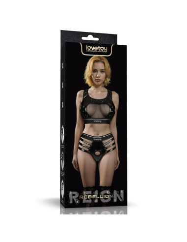 Lovetoy Rebellion Reign — elegancki komplet harness z kieszonką
