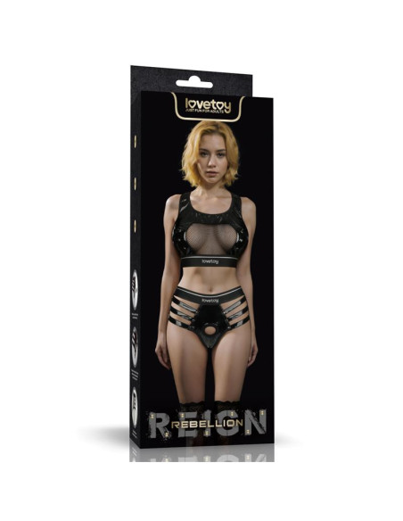 Lovetoy Rebellion Reign — elegancki komplet harness z kieszonką