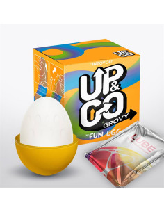Grovy Masturbator Egg Elastic Yellow