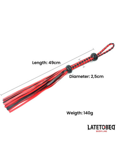 Latetobed Braided Flogger 49 cm – elegancki flogger PU