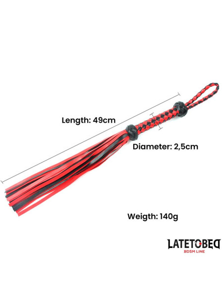 Latetobed Braided Flogger 49 cm – elegancki flogger PU
