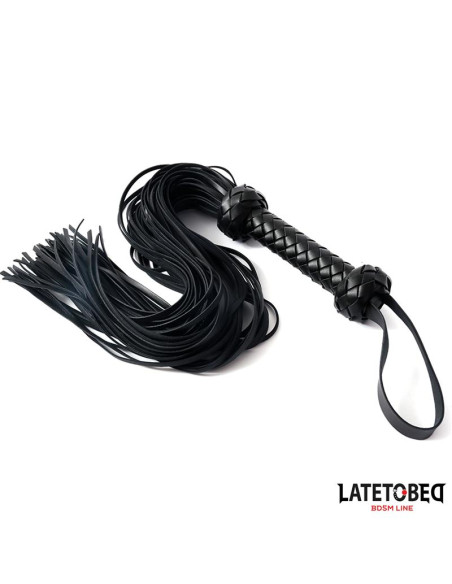Latetobed Braided Flogger 64,5 cm — elegancki flogger BDSM