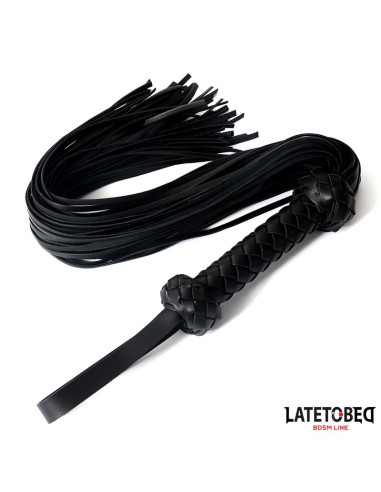 Latetobed Braided Flogger 64,5 cm — elegancki flogger BDSM