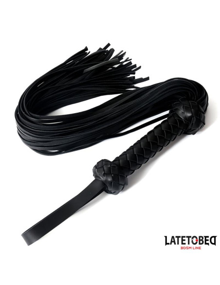 Latetobed Braided Flogger 64,5 cm — elegancki flogger BDSM