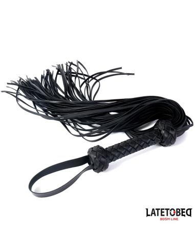 Latetobed Braided Flogger 64,5 cm — elegancki flogger BDSM