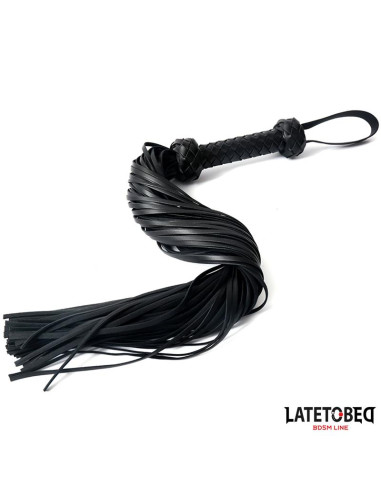 Latetobed Braided Flogger 64,5 cm — elegancki flogger BDSM