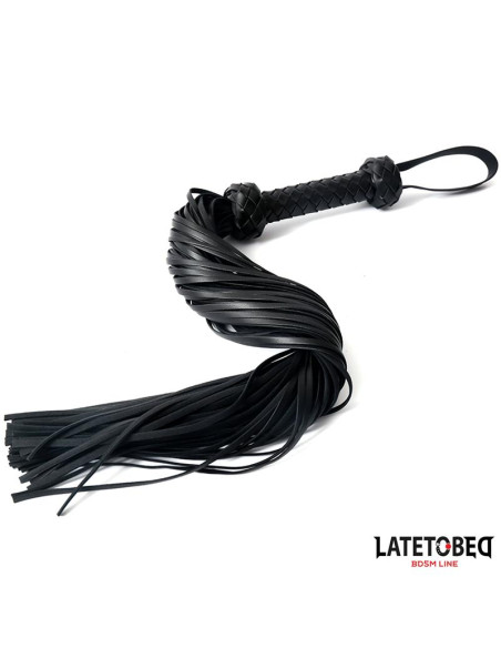 Latetobed Braided Flogger 64,5 cm — elegancki flogger BDSM