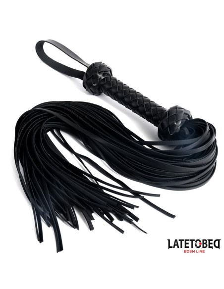 Latetobed Braided Flogger 64,5 cm — elegancki flogger BDSM