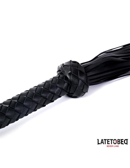 Latetobed Braided Flogger 64,5 cm — elegancki flogger BDSM