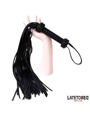 Latetobed Braided Flogger 64,5 cm — elegancki flogger BDSM