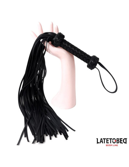 Latetobed Braided Flogger 64,5 cm — elegancki flogger BDSM