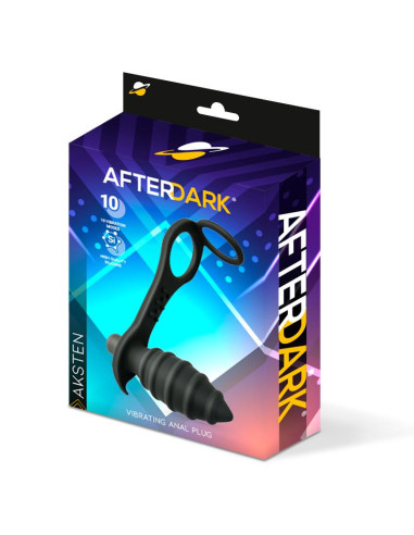 Afterdark Aksten – wibrujący korek analny z pierścieniem