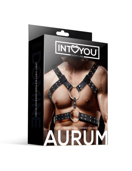 INTOYOU Aurum — męska uprząż z eko-skóry