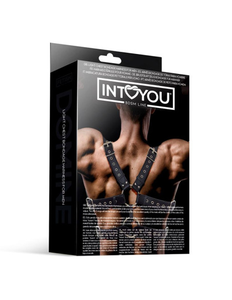 INTOYOU Aurum — męska uprząż z eko-skóry
