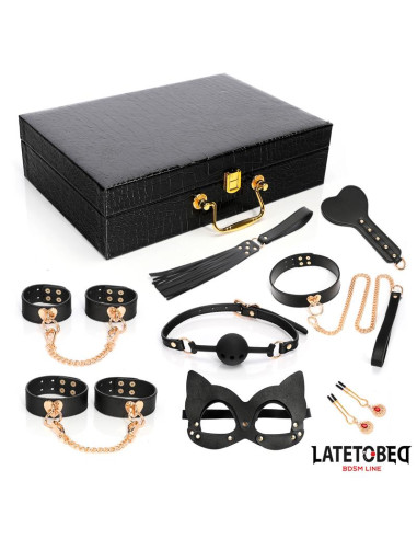LATETOBED — Zestaw bondage 8 elementów w etui