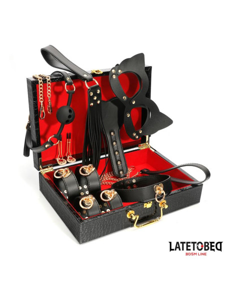 LATETOBED — Zestaw bondage 8 elementów w etui