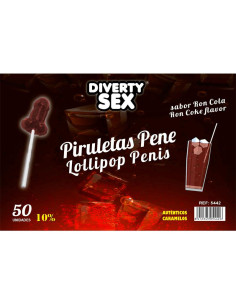 DIVERTY SEX — 50 lizaków ron-cola 10% alkoholu