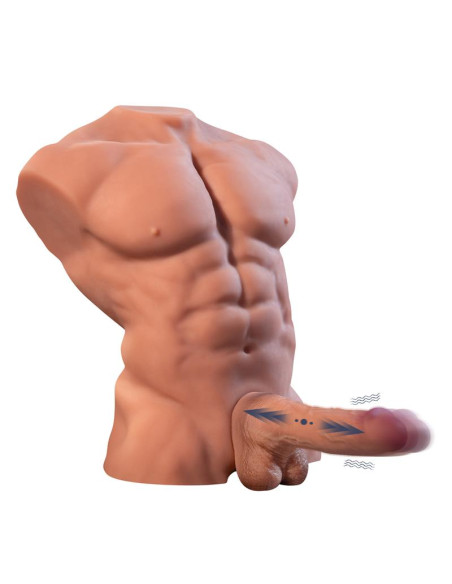 XISE Fitter — premium torso z odczepialnym dildo i aplikacją