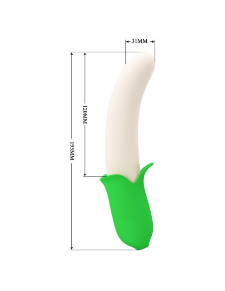 Pretty Love Banana Geek Vibe USB — silikonowy wibrator premium