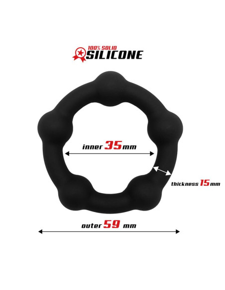 BEAST RINGS Bead Solid – silikonowy pierścień 3,5 cm